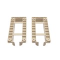 LMT 1 3/4" x 7" Rail Mount Bracket Kit For Vinyl Fence (Almond) - 1733-NA (GeneralUse)