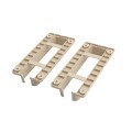 LMT 1 3/4" x 7" Rail Mount Bracket Kit For Vinyl Fence (Almond) - 1733-NA (GeneralUse)
