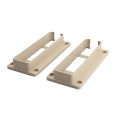 LMT 1 3/4" x 7" Rail Mount Bracket Kit For Vinyl Fence (Almond) - 1733-NA (GeneralUse)
