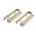 LMT 1 3/4" x 7" Rail Mount Bracket Kit For Vinyl Fence (Almond) - 1733-NA (GeneralUse)