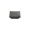 2" Sq. Ornamental Vinyl Post Cap For Aluminum Fence Posts (Black) 