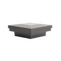 2" Sq. Ornamental Vinyl Post Cap For Aluminum Fence Posts (Black) 