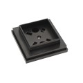 2" Sq. Ornamental Vinyl Post Cap For Aluminum Fence Posts (Black) 