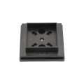 2" Sq. Ornamental Vinyl Post Cap For Aluminum Fence Posts (Black) 