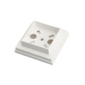 2" x 2" Sq. Ornamental Vinyl Post Cap - 1740W - White (PostCaps)