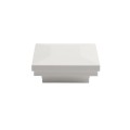 2" x 2" Sq. Ornamental Vinyl Post Cap - 1740W - White (PostCaps)