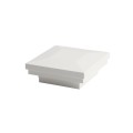 2" x 2" Sq. Ornamental Vinyl Post Cap - 1740W - White (PostCaps)