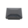 2 1/2" x 2 1/2" Sq. Ornamental Vinyl Post Cap - 1741B - Black 