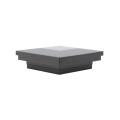 2 1/2" x 2 1/2" Sq. Ornamental Vinyl Post Cap - 1741B - Black 