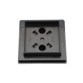 2 1/2" x 2 1/2" Sq. Ornamental Vinyl Post Cap - 1741B - Black 