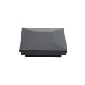 3" x 3" Sq. Ornamental Vinyl Post Cap - 1742B - Black (PostCaps)