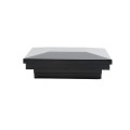 3" x 3" Sq. Ornamental Vinyl Post Cap - 1742B - Black (PostCaps)