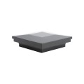 3" x 3" Sq. Ornamental Vinyl Post Cap - 1742B - Black (PostCaps)