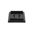 3" x 3" Sq. Ornamental Vinyl Post Cap - 1742B - Black (PostCaps)