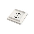 3" x 3" Ornamental Post Cap - Textured White