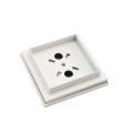 3" x 3" Ornamental Post Cap - Textured White