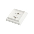 3" x 3" Sq. Ornamental Vinyl Post Cap - 1742W - White (PostCaps)