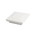3" x 3" Sq. Ornamental Vinyl Post Cap - 1742W - White (PostCaps)