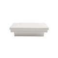 3" x 3" Sq. Ornamental Vinyl Post Cap - 1742W - White (PostCaps)