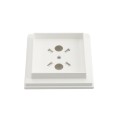 3" x 3" Sq. Ornamental Vinyl Post Cap - 1742W - White (PostCaps)