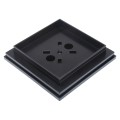 3 1/2" Sq. Ornamental Vinyl Post Cap - 1743B - Black