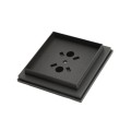 3 1/2" x 3 1/2" Sq. Ornamental Vinyl Post Cap - 1743BLKMATTE - Black Matte