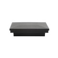3 1/2" x 3 1/2" Sq. Ornamental Vinyl Post Cap - 1743BLKMATTE - Black Matte