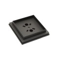 3 1/2" x 3 1/2" Sq. Ornamental Vinyl Post Cap - 1743BLKMATTE - Black Matte