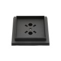3 1/2" x 3 1/2" Sq. Ornamental Vinyl Post Cap - 1743BLKMATTE - Black Matte