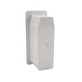 LMT 2" x 7" x 4" Privacy Panel Gate Socket (White) for Homeland Vinyl Products - 1755-WHITE