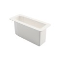 LMT 2" x 7" x 4" Privacy Panel Gate Socket (White) for Homeland Vinyl Products - 1755-WHITE