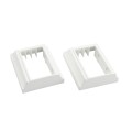 2" x 3.5" Deck Board Rail Bracket w/Covers -Kit (White) (Default)