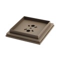 LMT 4" Sq. Ornamental Post Cap (Textured Bronze) (Default)
