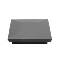 4" x 4" Ornamental Vinyl Post Cap - Textured Matte Black Black