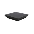 4" x 4" Sq. Ornamental Post Cap - 1775BLKMATTE - Black Matte
