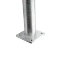 LMT 4" x 48" Schedule 40 Galvanized Steel Rook Fence Post Mount w/ Rooks & Hardware - LMT 1783 (Default)