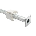 LMT 4" x 48" Schedule 40 Galvanized Steel Rook Fence Post Mount w/ Rooks & Hardware - LMT 1783 (Default)