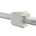 LMT 4" x 48" Schedule 40 Galvanized Steel Rook Fence Post Mount w/ Rooks & Hardware - LMT 1783 (Default)