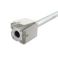 LMT 5" x 48" Schedule 40 Galvanized Steel Rook Fence Post Mount w/ Rooks & Hardware - LMT 1784