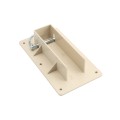 1 1/2" x 5 1/2" Innovative Vinyl Fence Gate Bracket Kit With Locking Pin (3 Each) - LMT 1789-3ALMOND