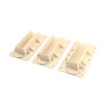 1 1/2" x 5 1/2" Innovative Vinyl Fence Gate Bracket Kit With Locking Pin (3 Each) - LMT 1789-3ALMOND
