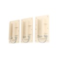 1 1/2" x 5 1/2" Innovative Vinyl Fence Gate Bracket Kit With Locking Pin (3 Each) - LMT 1789-3ALMOND