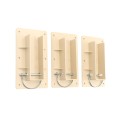 1 1/2" x 5 1/2" Innovative Vinyl Fence Gate Bracket Kit With Locking Pin (3 Each) - LMT 1789-3ALMOND
