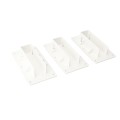 1 1/2" x 5 1/2" Vinyl Fence Removable Gate Bracket Kit With Locking Pin (3 Each) - LMT 1789-3WHITE