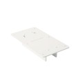 1 1/2" x 5 1/2" Vinyl Fence Removable Gate Bracket Kit With Locking Pin (3 Each) - LMT 1789-3WHITE