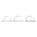 1 1/2" x 5 1/2" Vinyl Fence Removable Gate Bracket Kit With Locking Pin (3 Each) - LMT 1789-3WHITE