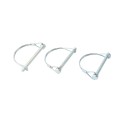 1 1/2" x 5 1/2" Vinyl Fence Removable Gate Bracket Kit With Locking Pin (3 Each) - LMT 1789-3WHITE