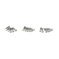 1 1/2" x 5 1/2" Vinyl Fence Removable Gate Bracket Kit With Locking Pin (3 Each) - LMT 1789-3WHITE