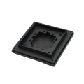 4 1/4" x 4 1/4" Sq. Ornamental Vinyl Post Cap - 1790BLK - Black 