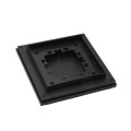 4 1/4" x 4 1/4" Sq. Ornamental Vinyl Post Cap - 1790BLK - Black 
